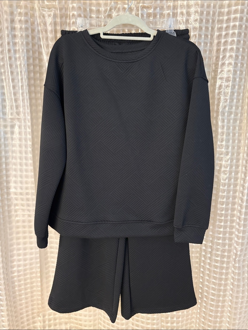 Black Two-Piece Top & Pants set